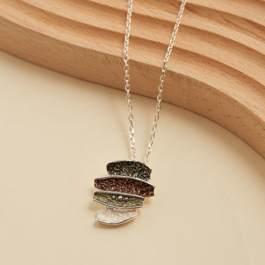 Penelope Enamel Bar Pendant Necklace