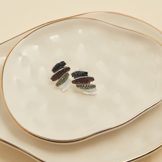 Penelope Enamel Bar Earrings