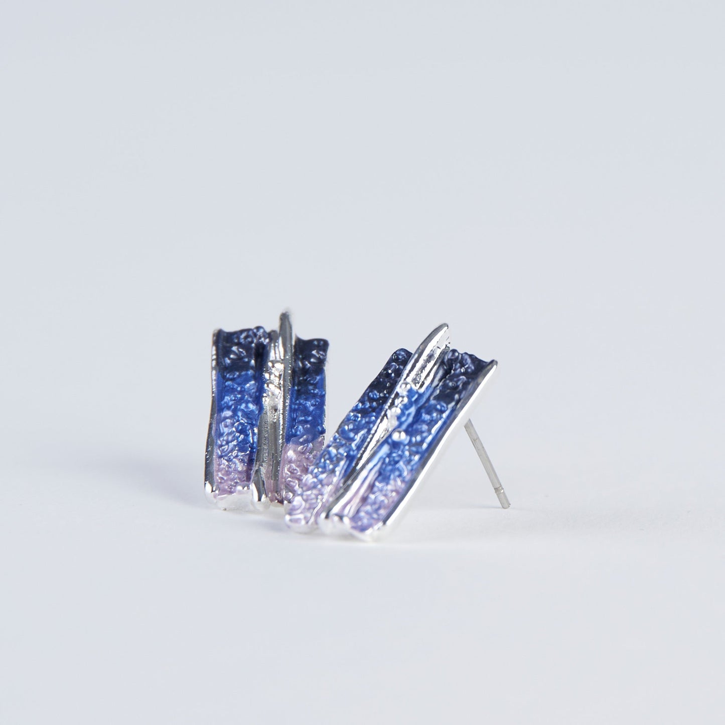 Penelope Enamel Cut Out Bar Earrings