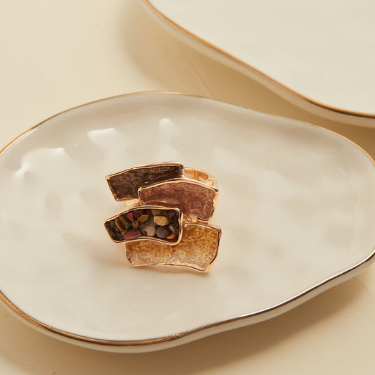 Penelope Enamel Statement Ring