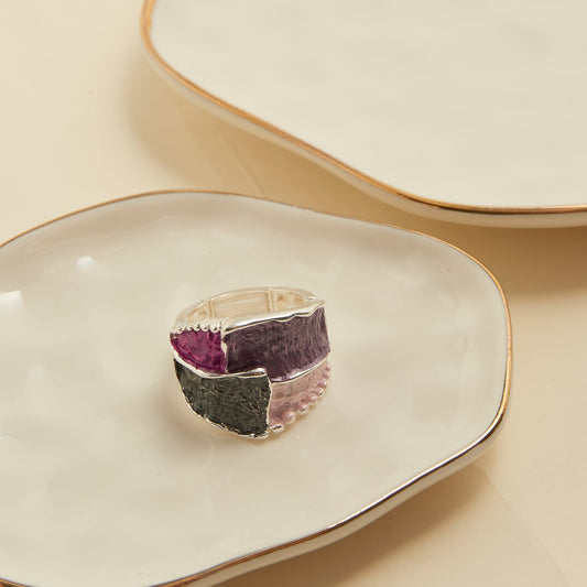 Penelope Enamel Statement Ring