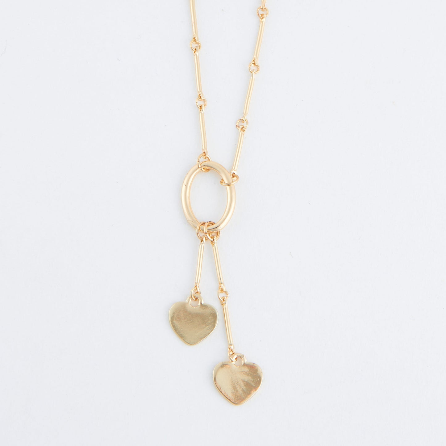 Jemme Double Heart Charm Necklace