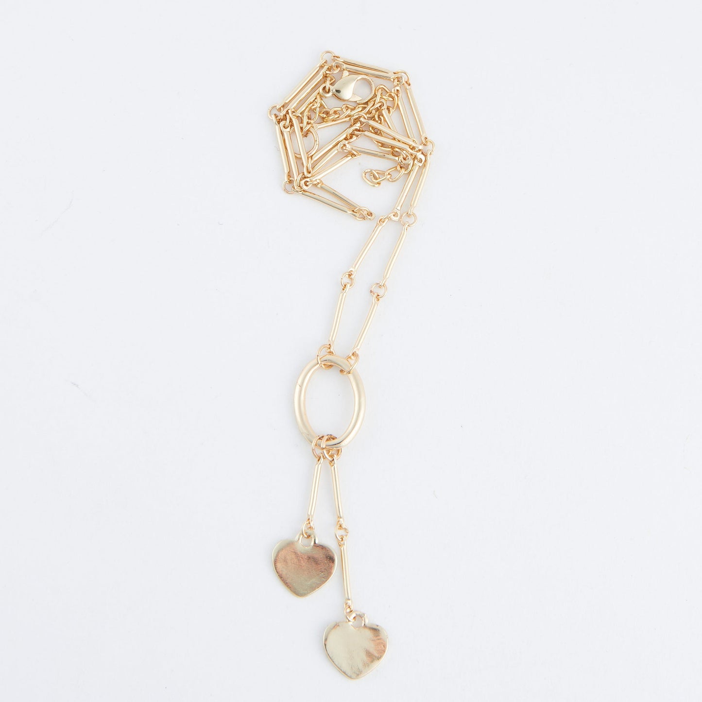Jemme Double Heart Charm Necklace