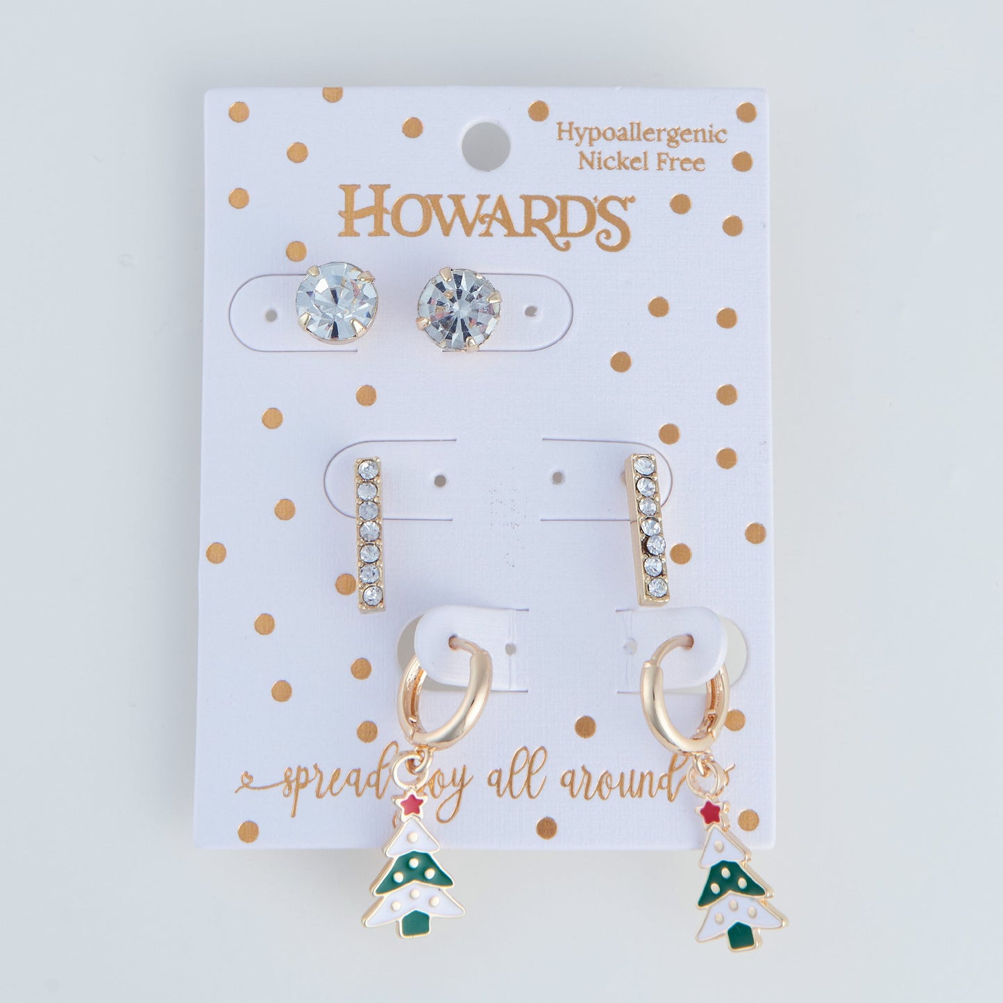 Holiday Christmas Tree Earring Trio