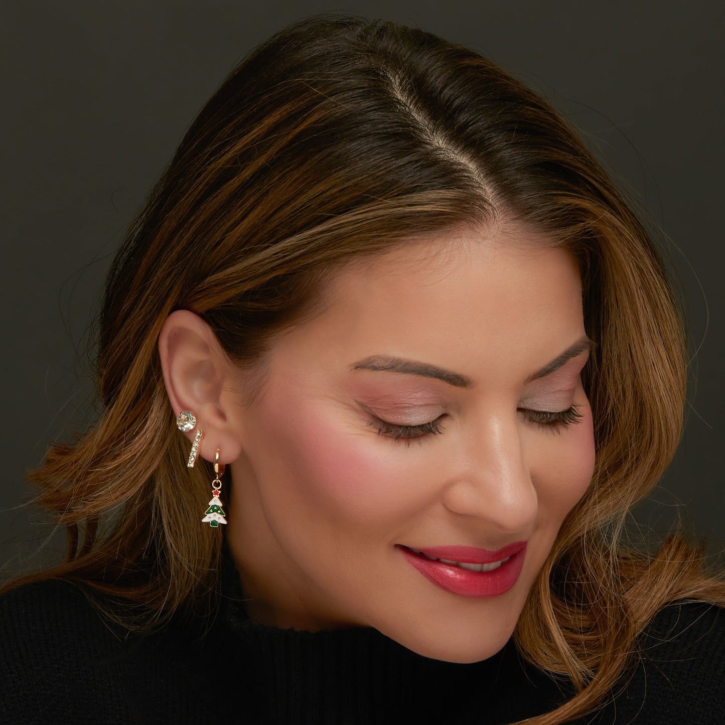 Holiday Christmas Tree Earring Trio