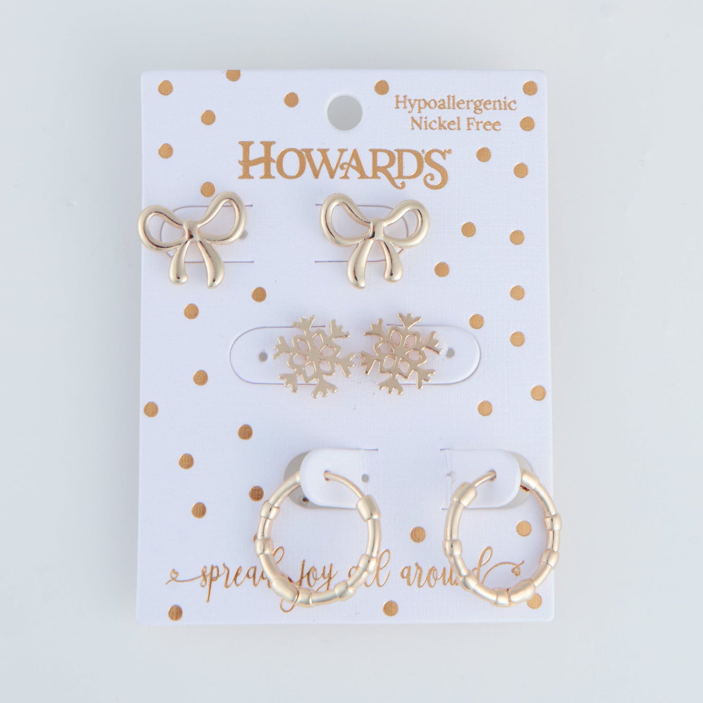 Holiday Snowflake Earring Trio
