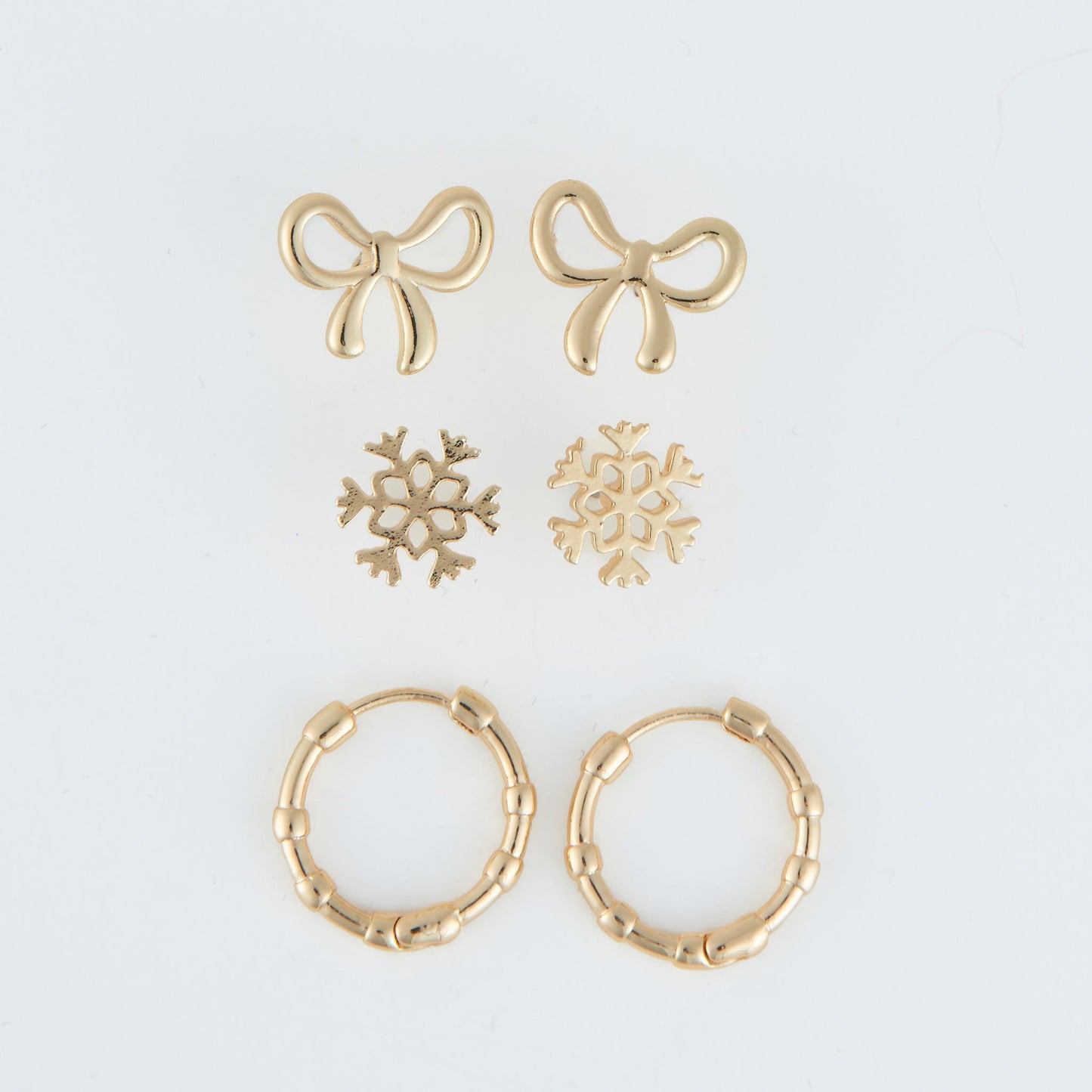 Holiday Snowflake Earring Trio