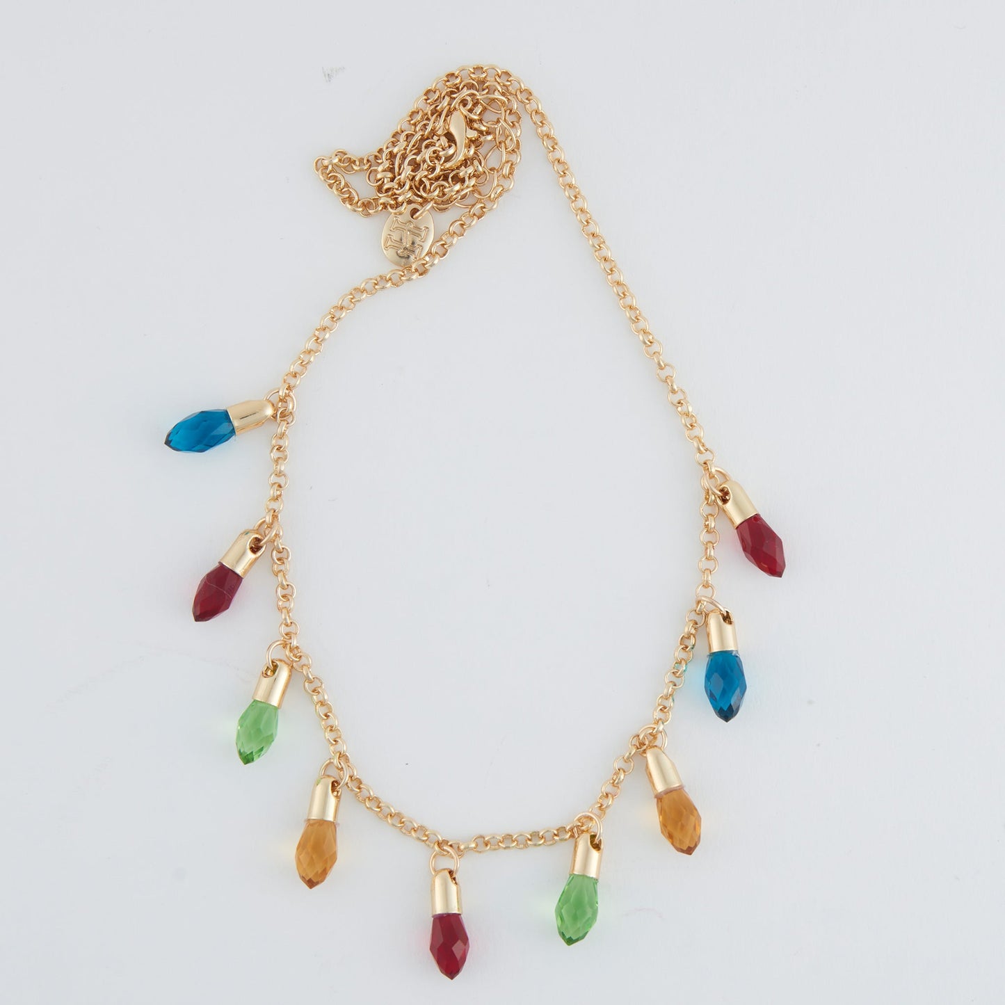 Holiday Multi Row Christmas Lights Necklace