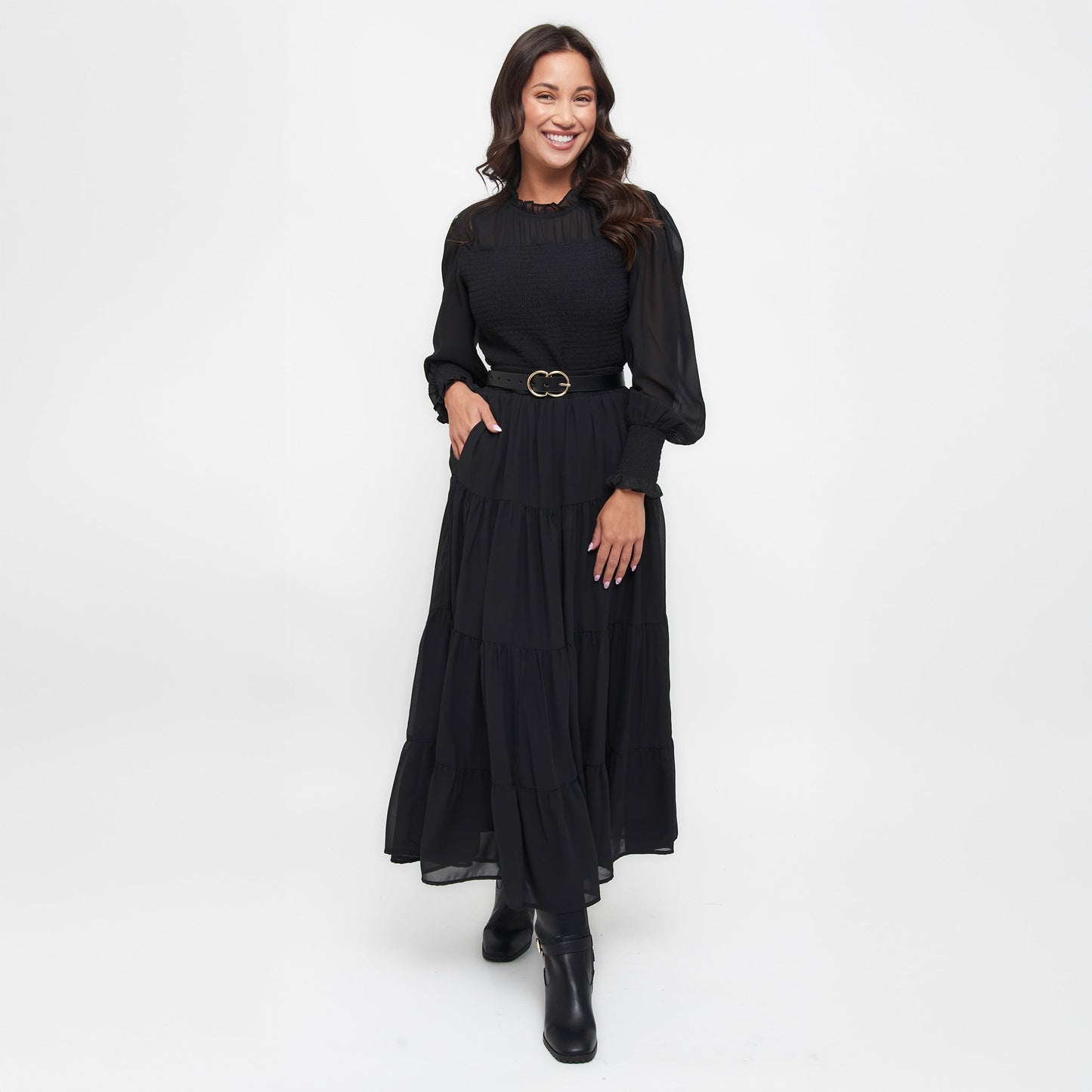 Hazel Tiered Maxi Skirt