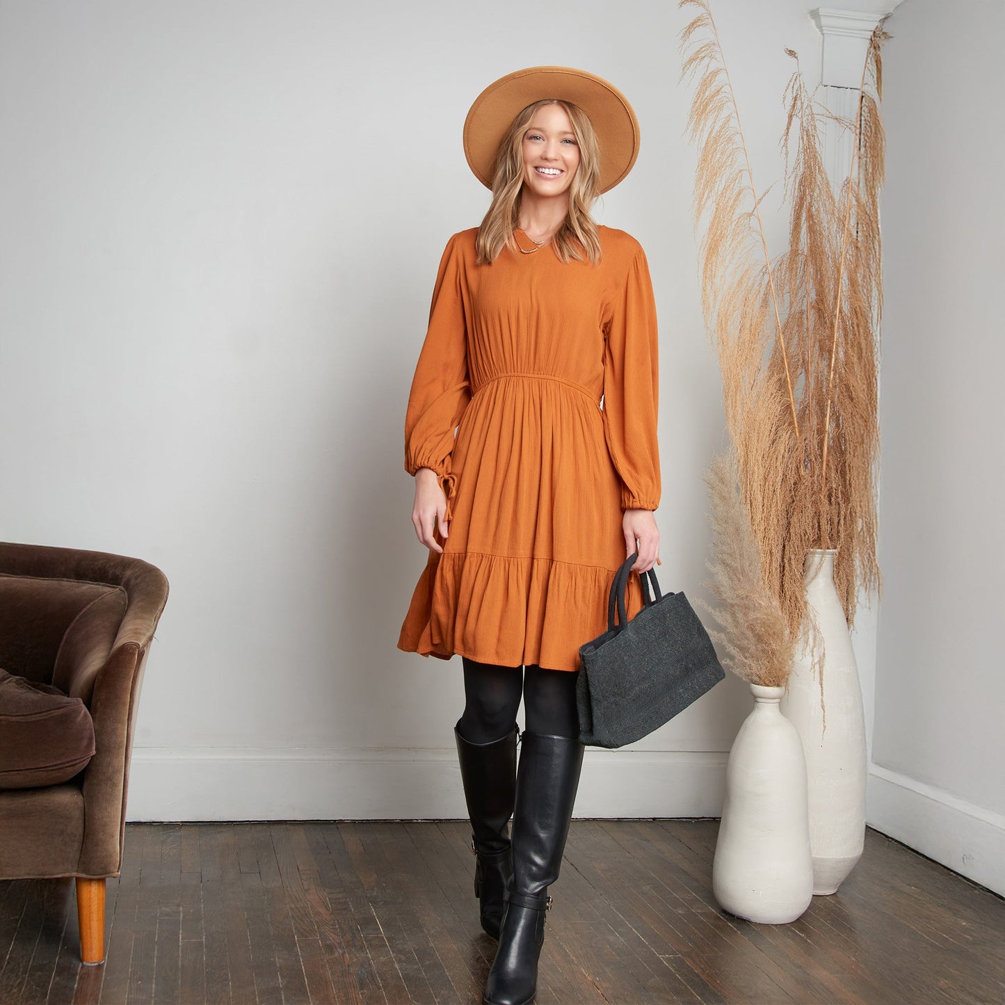 Clove Tiered Dress