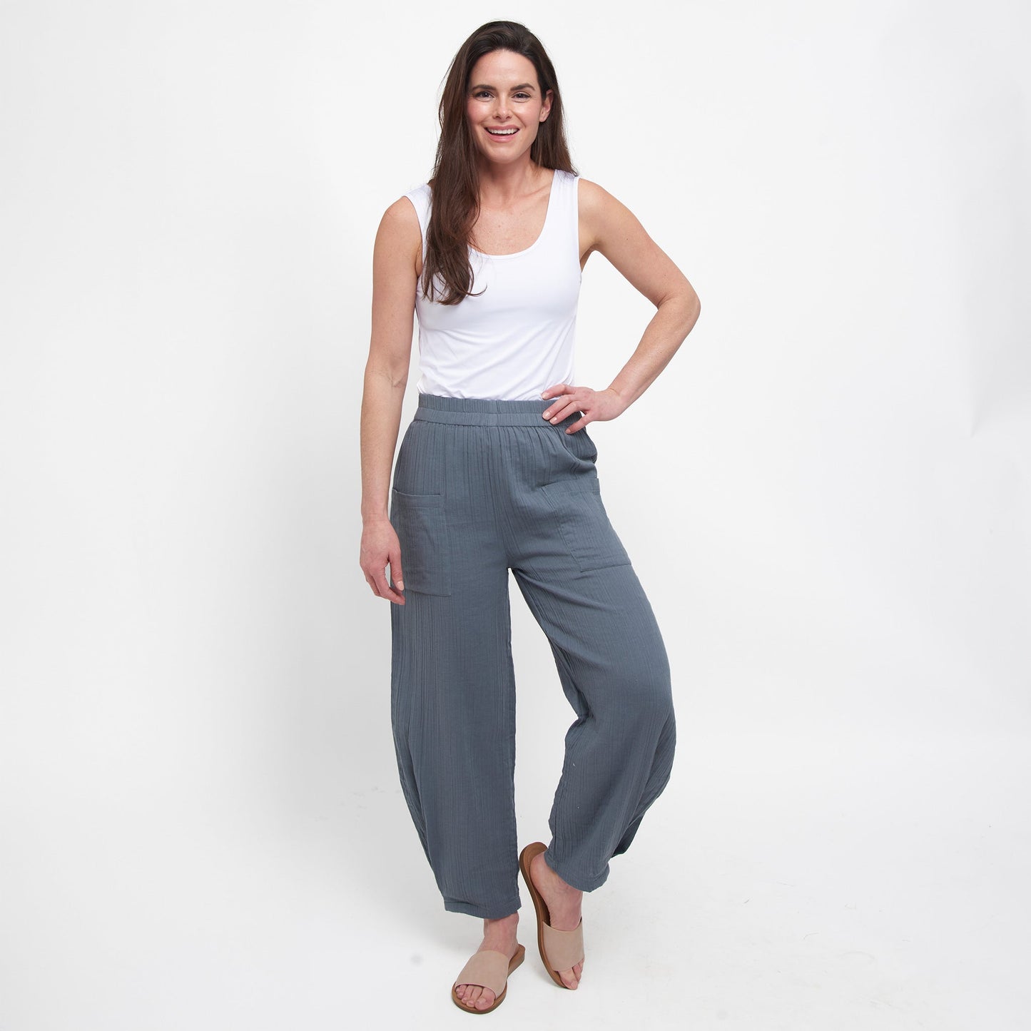 Jasmine Gauze Tapered Pants