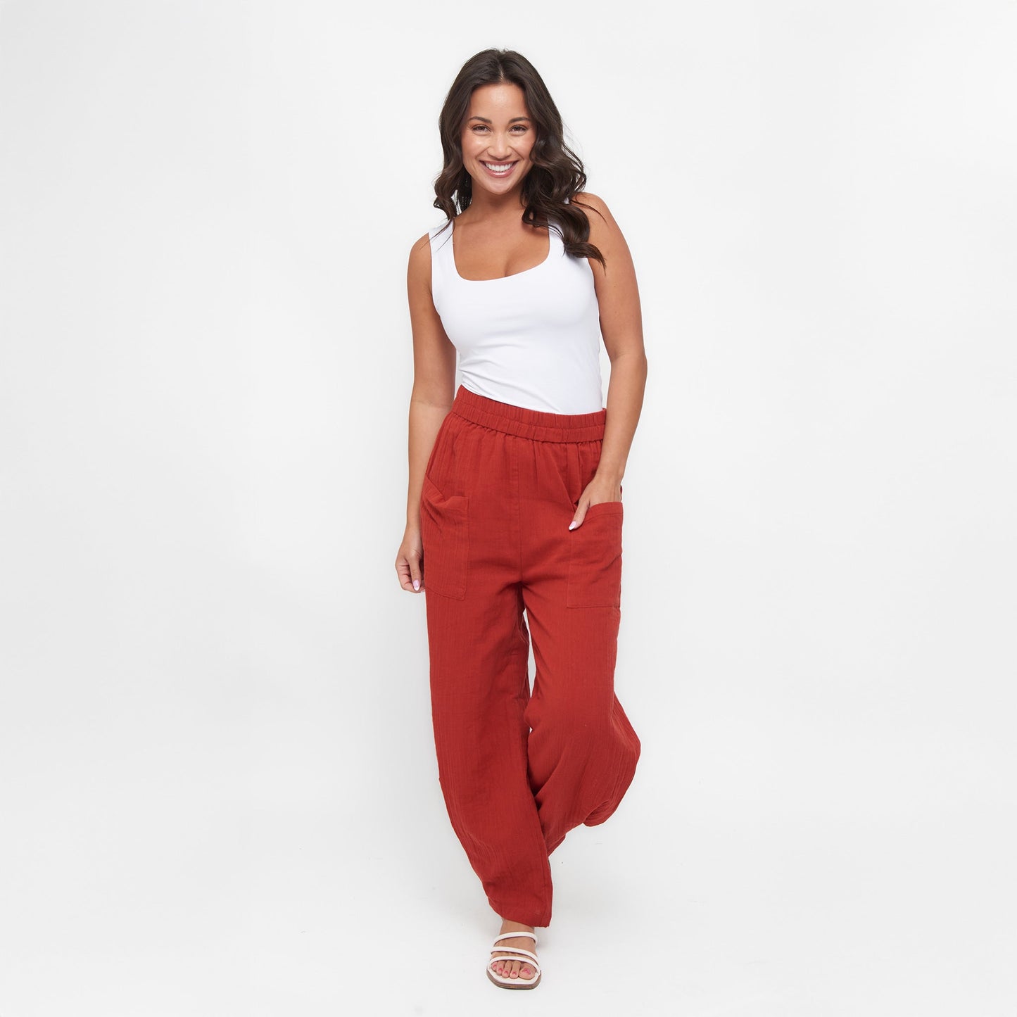 Jasmine Gauze Tapered Pants