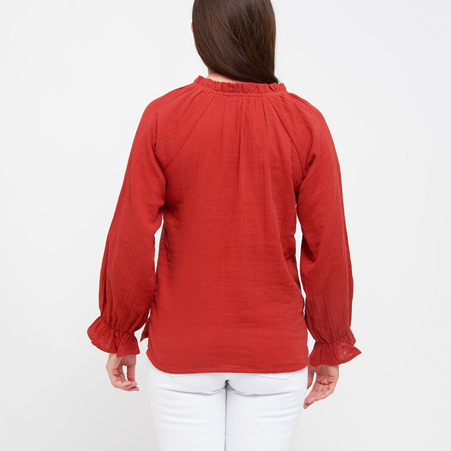 Jasmine Gauze Long Sleeve Blouse