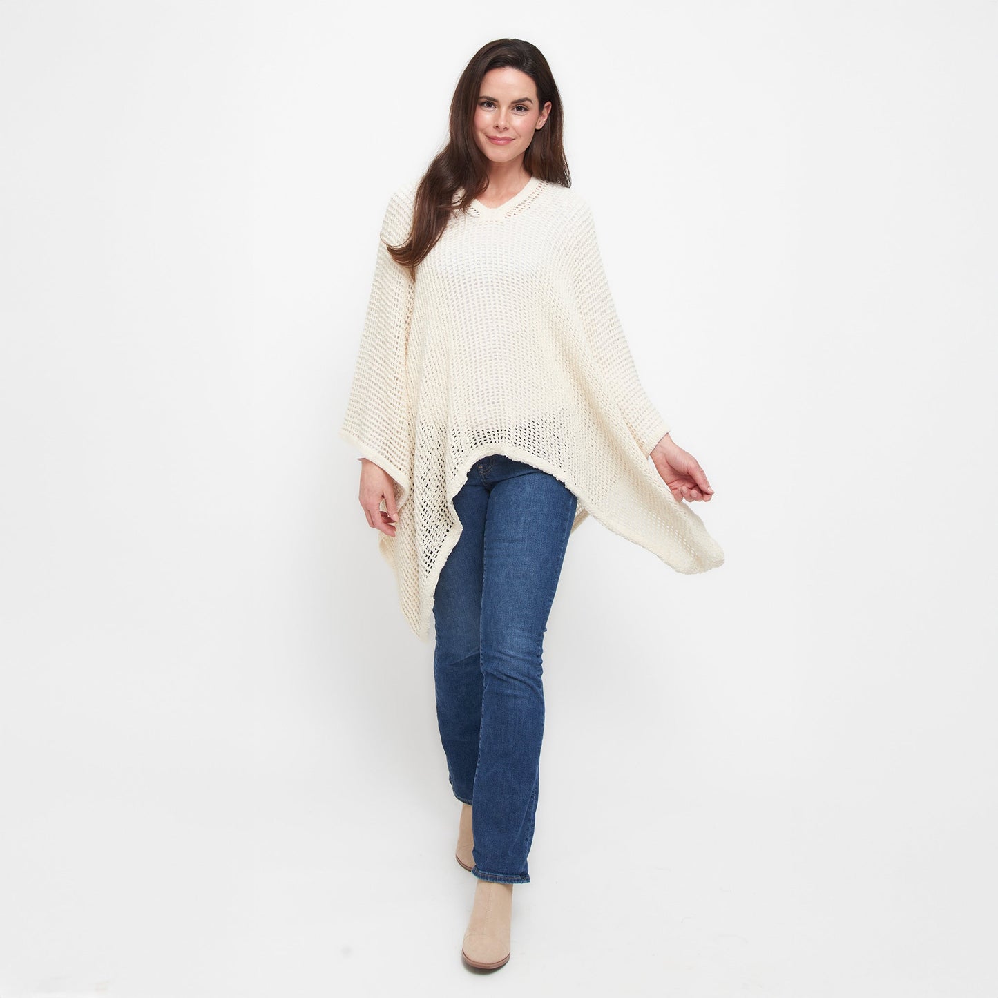 Presley Open Sweater Knit Poncho