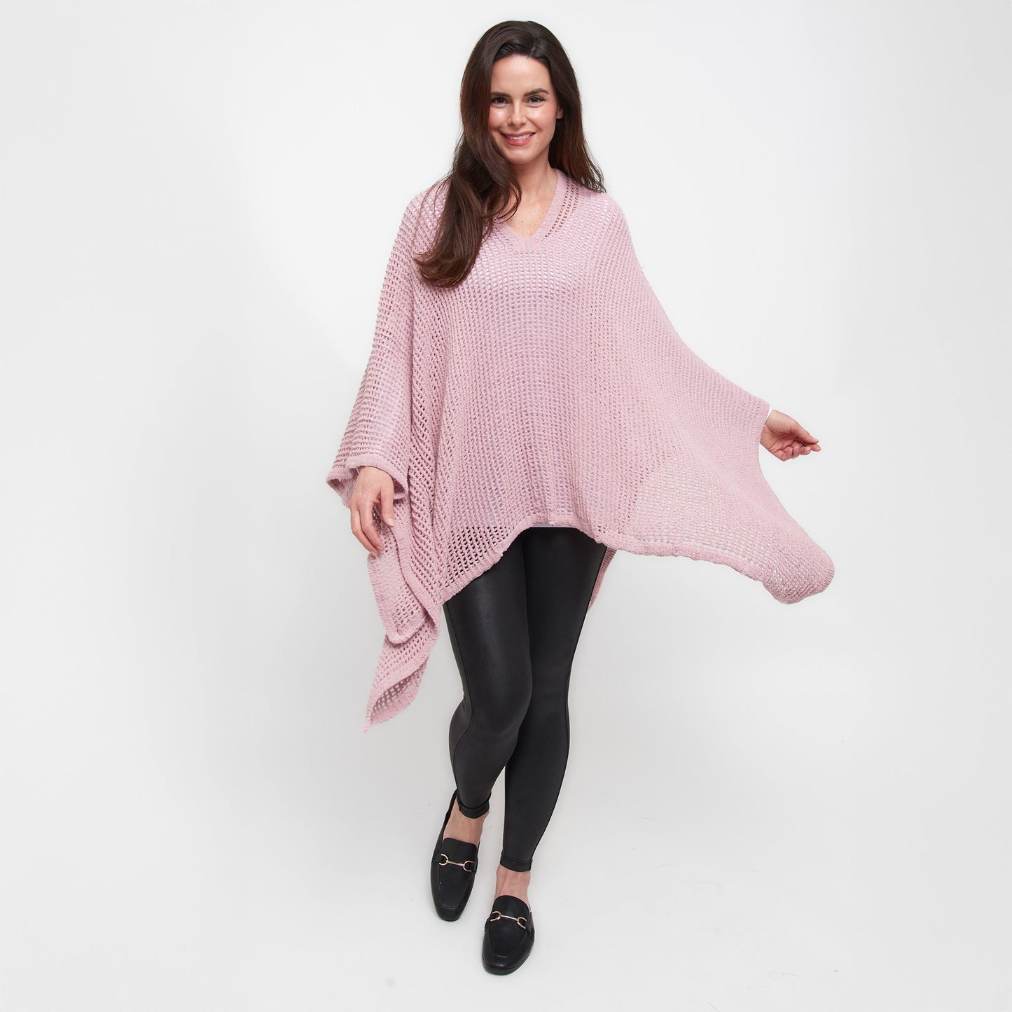 Presley Open Sweater Knit Poncho