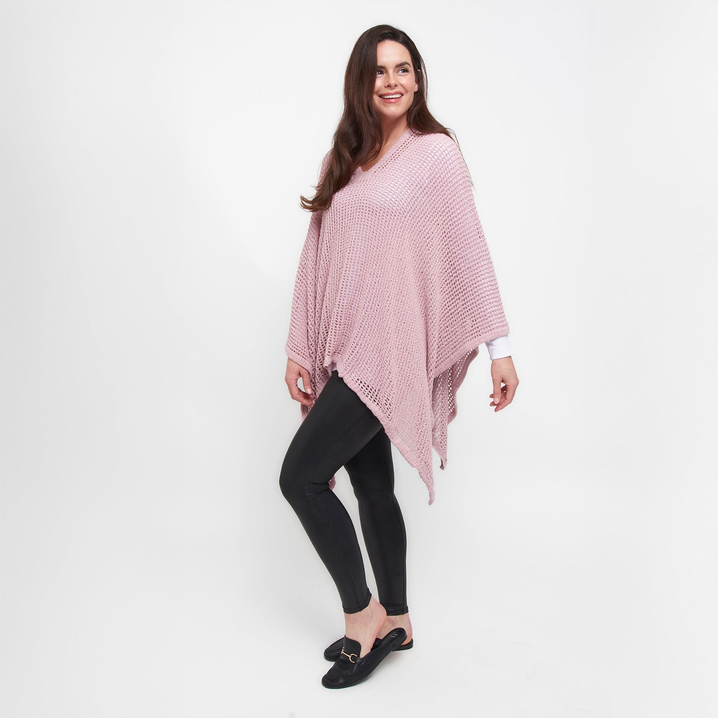 Presley Open Sweater Knit Poncho