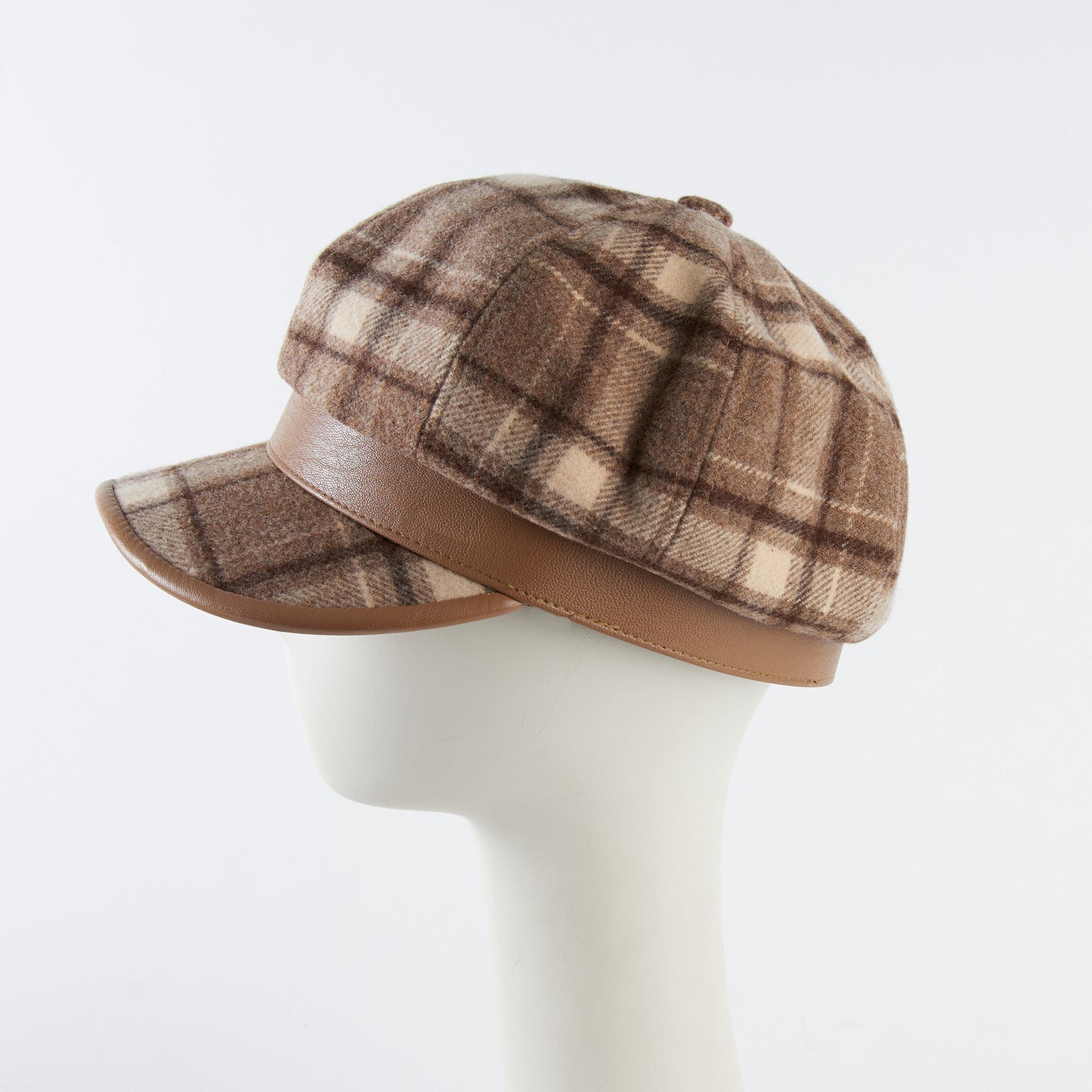 Aura Plaid Newsboy Cap
