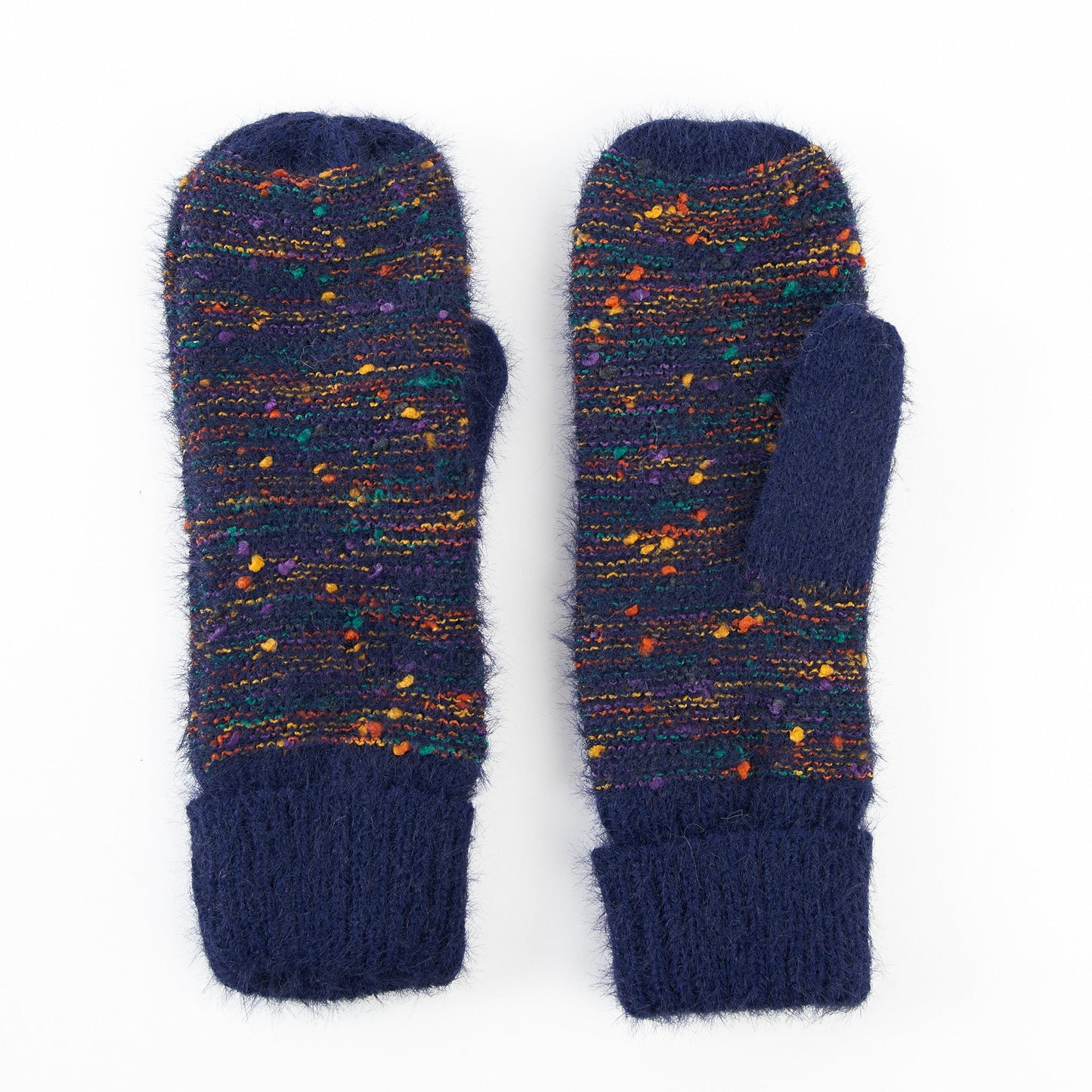 Kirry Knit Flecked Mittens