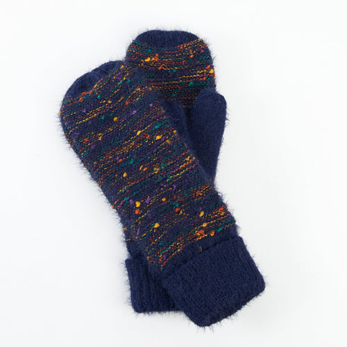 Kirry Knit Flecked Mittens
