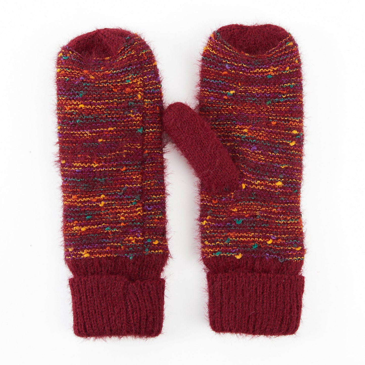 Kirry Knit Flecked Mittens