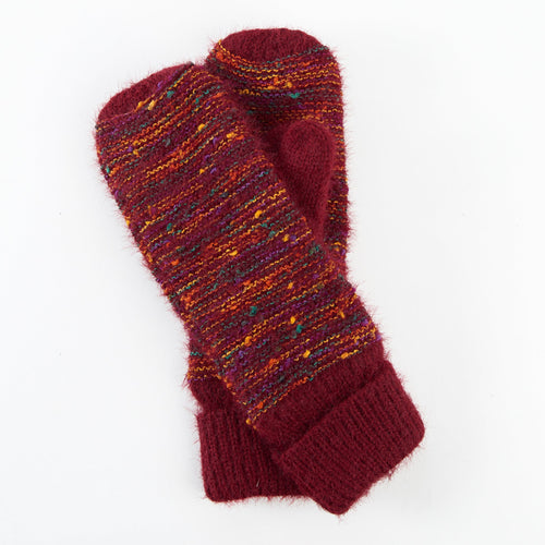Kirry Knit Flecked Mittens