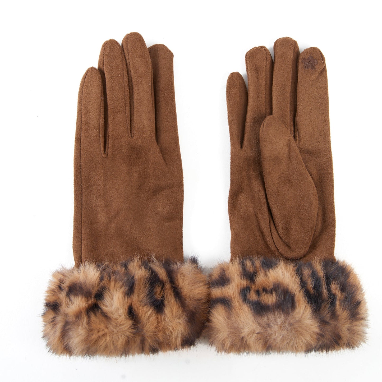 Ryan Animal Print Faux Fur Gloves
