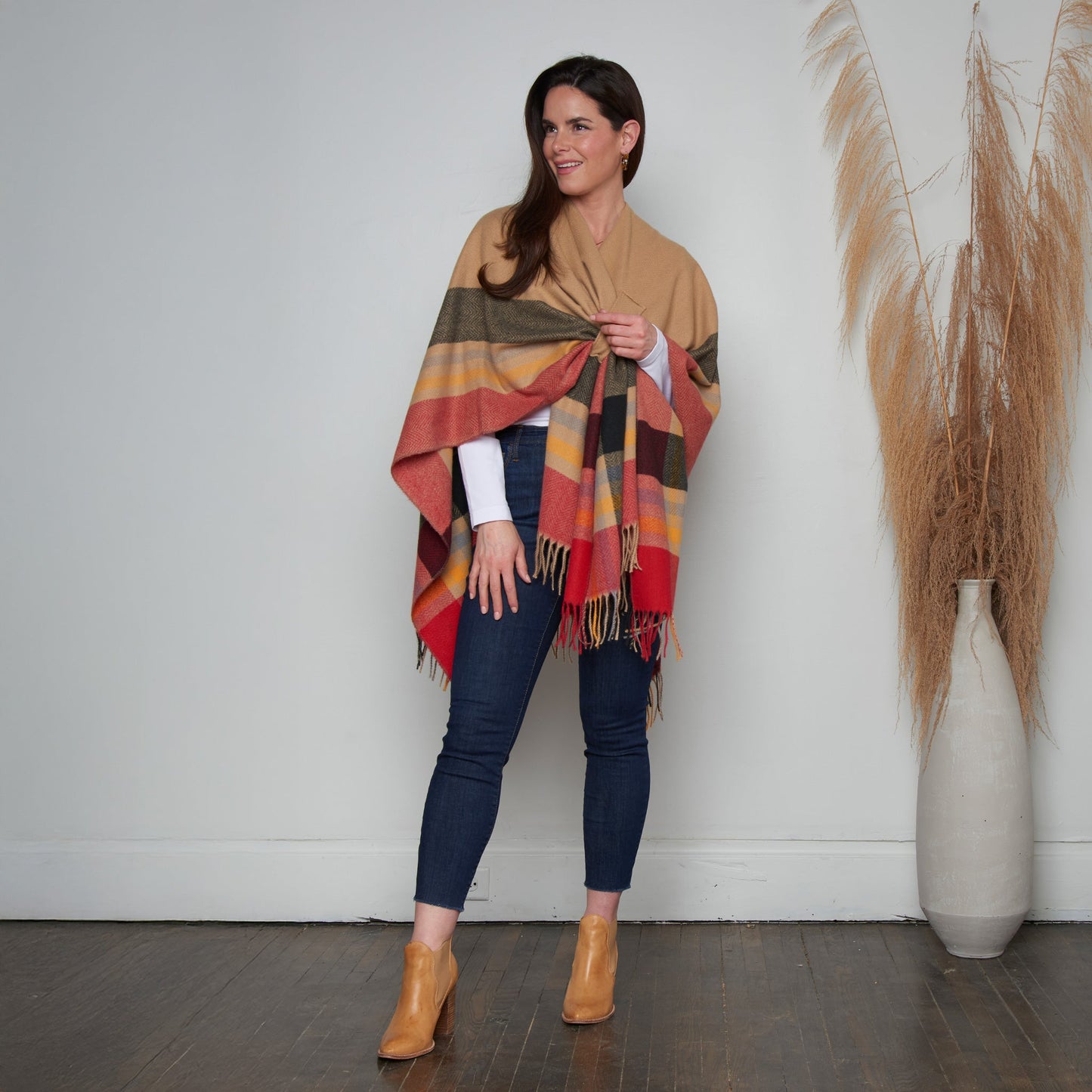 Sidney Fringe Wrap with Loop