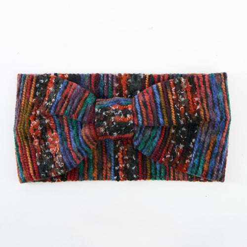 Emmy Striped Knotted Winter Headband