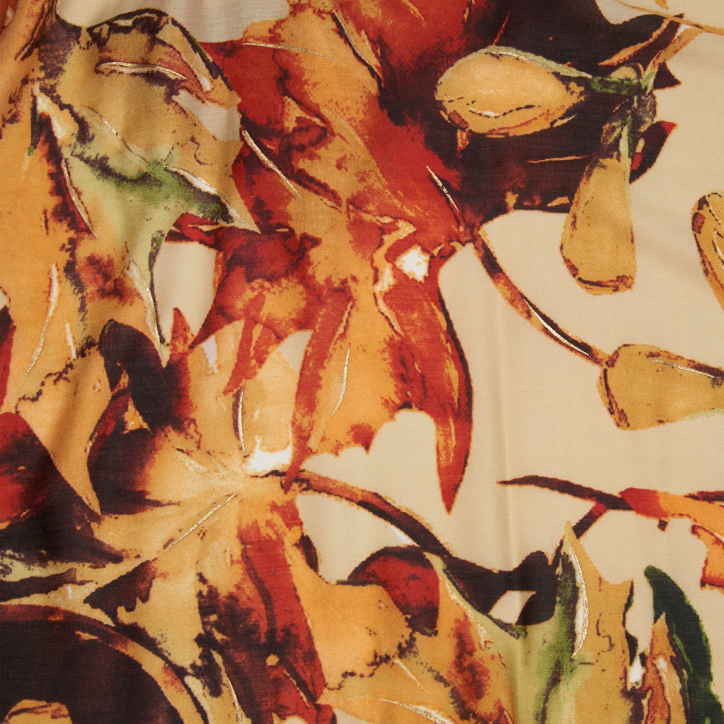 Alana Abstract Illustrated Floral Lightweight Scarf