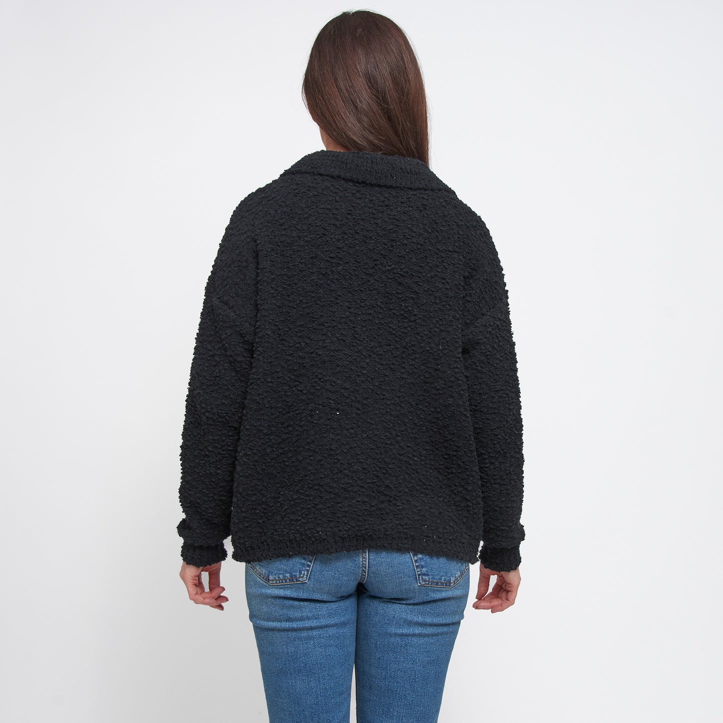 Tylie Teddy Bear Knit Polo Sweater