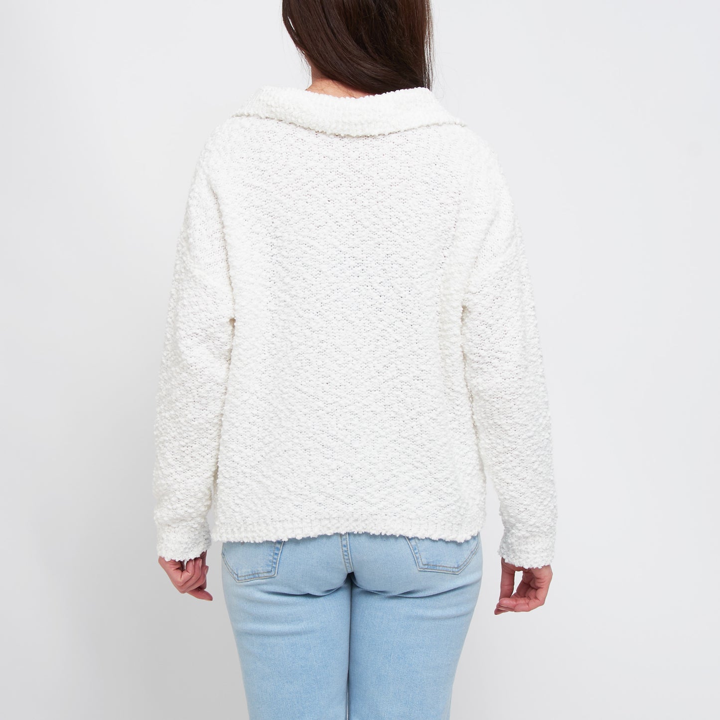 Tylie Teddy Bear Knit Polo Sweater