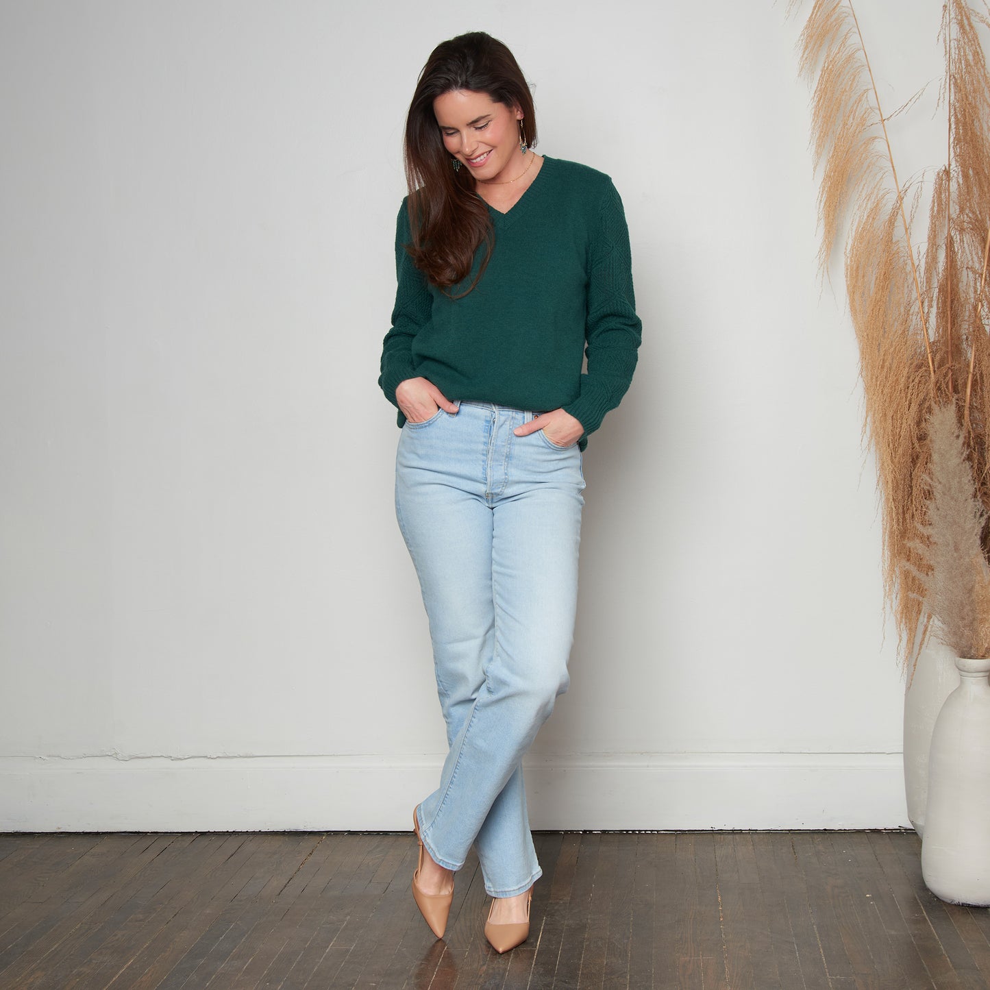 Emery Crochet Sleeve Sweater
