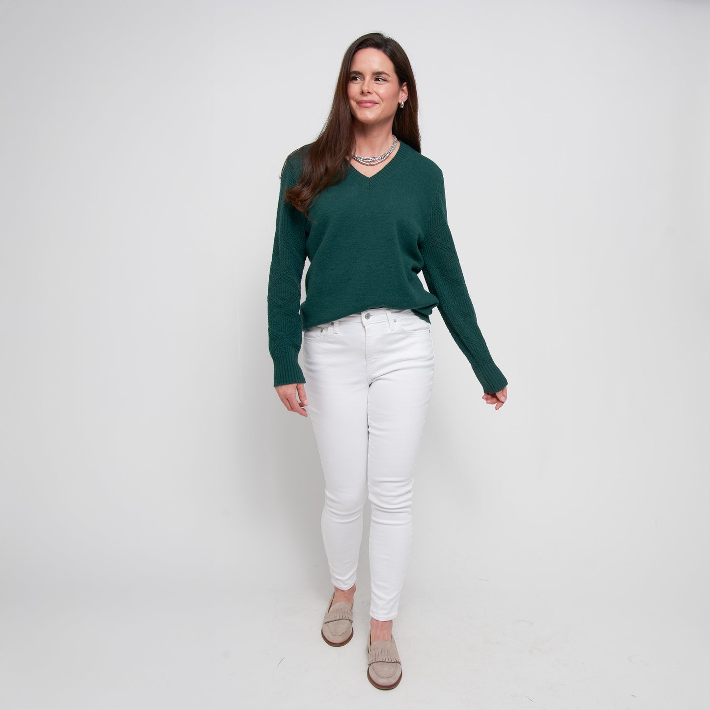Emery Crochet Sleeve Sweater