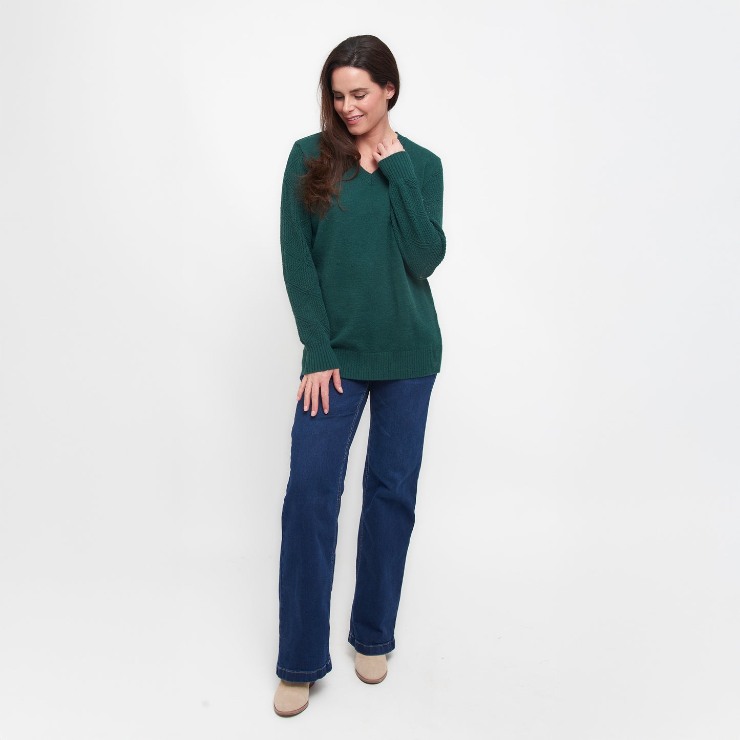 Emery Crochet Sleeve Sweater