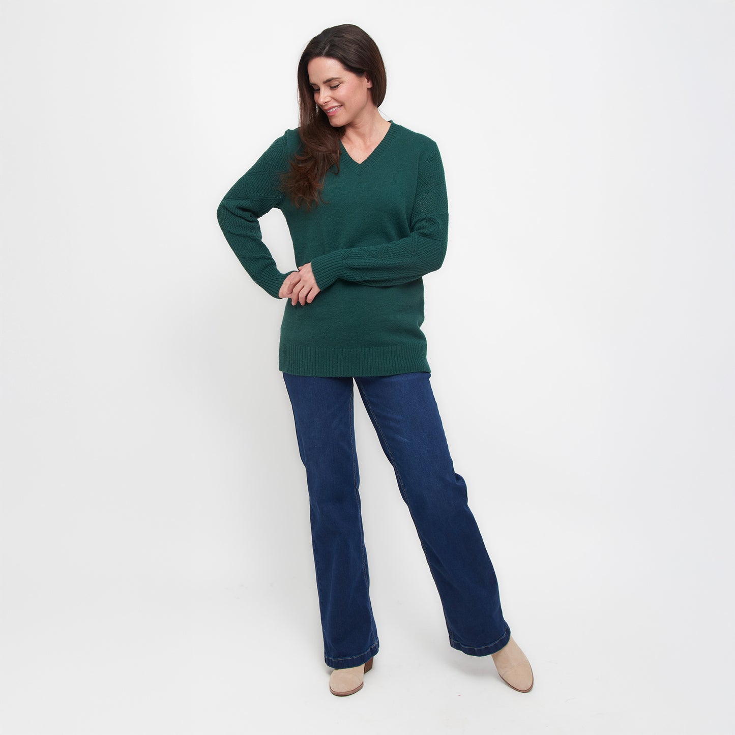 Emery Crochet Sleeve Sweater