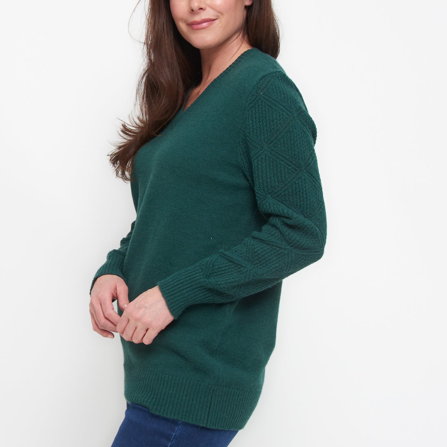 Emery Crochet Sleeve Sweater