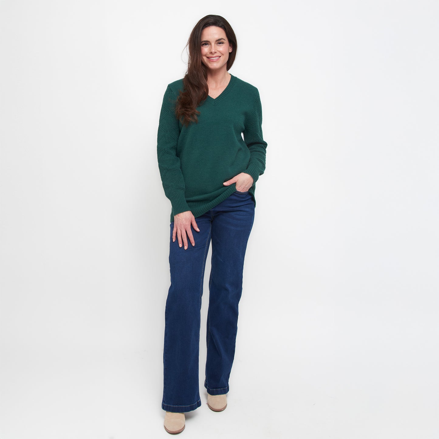 Emery Crochet Sleeve Sweater