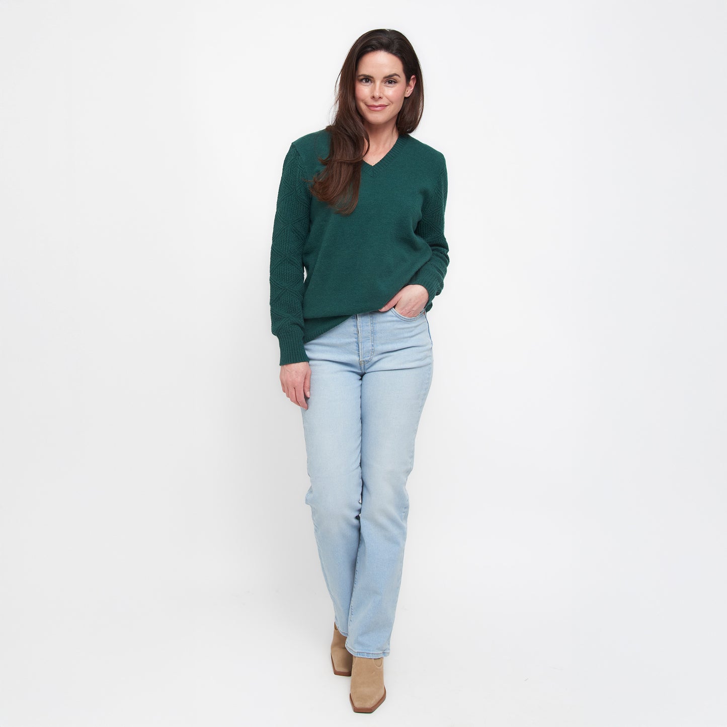 Emery Crochet Sleeve Sweater