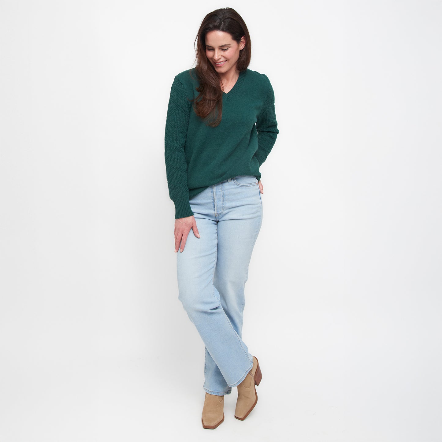 Emery Crochet Sleeve Sweater