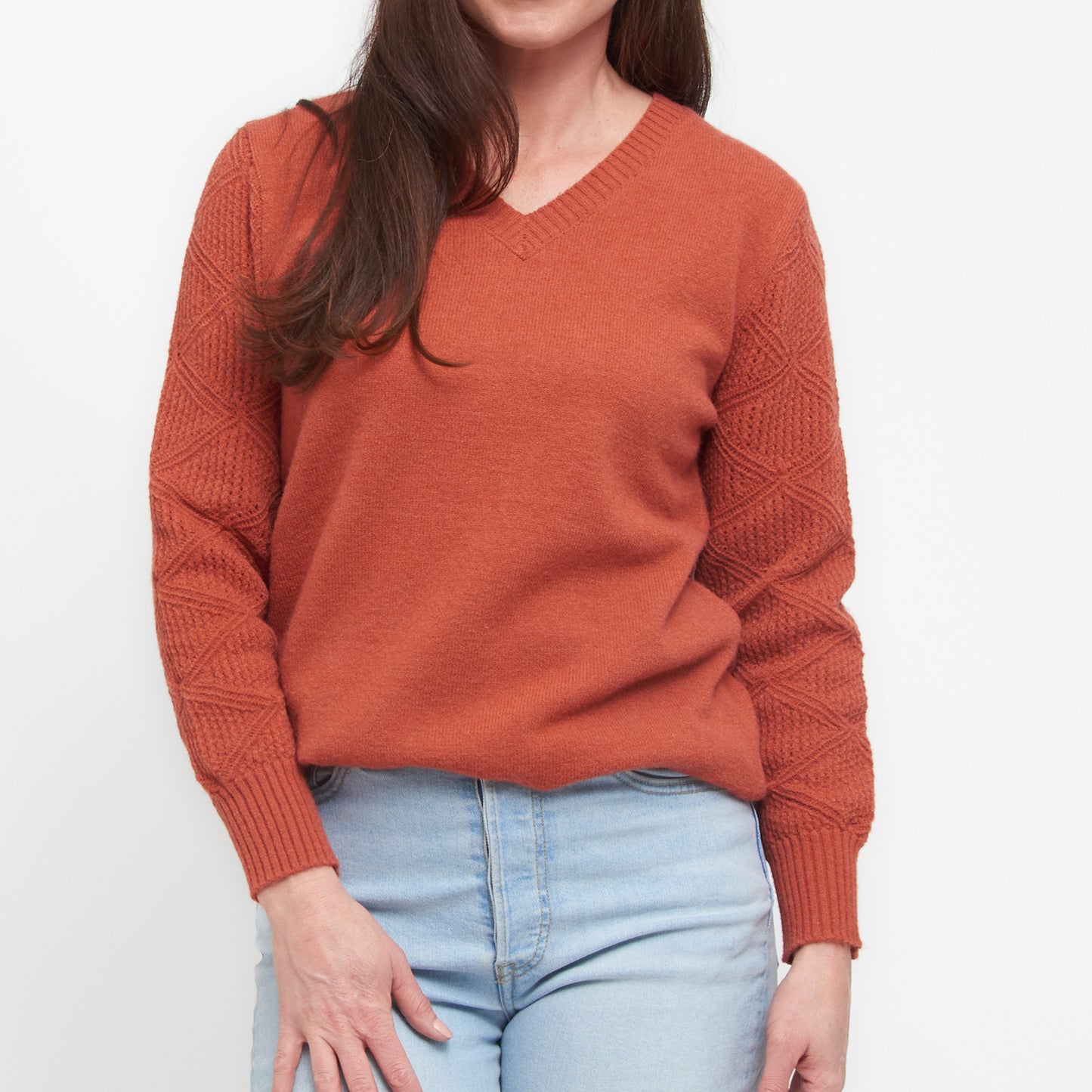 Emery Crochet Sleeve Sweater