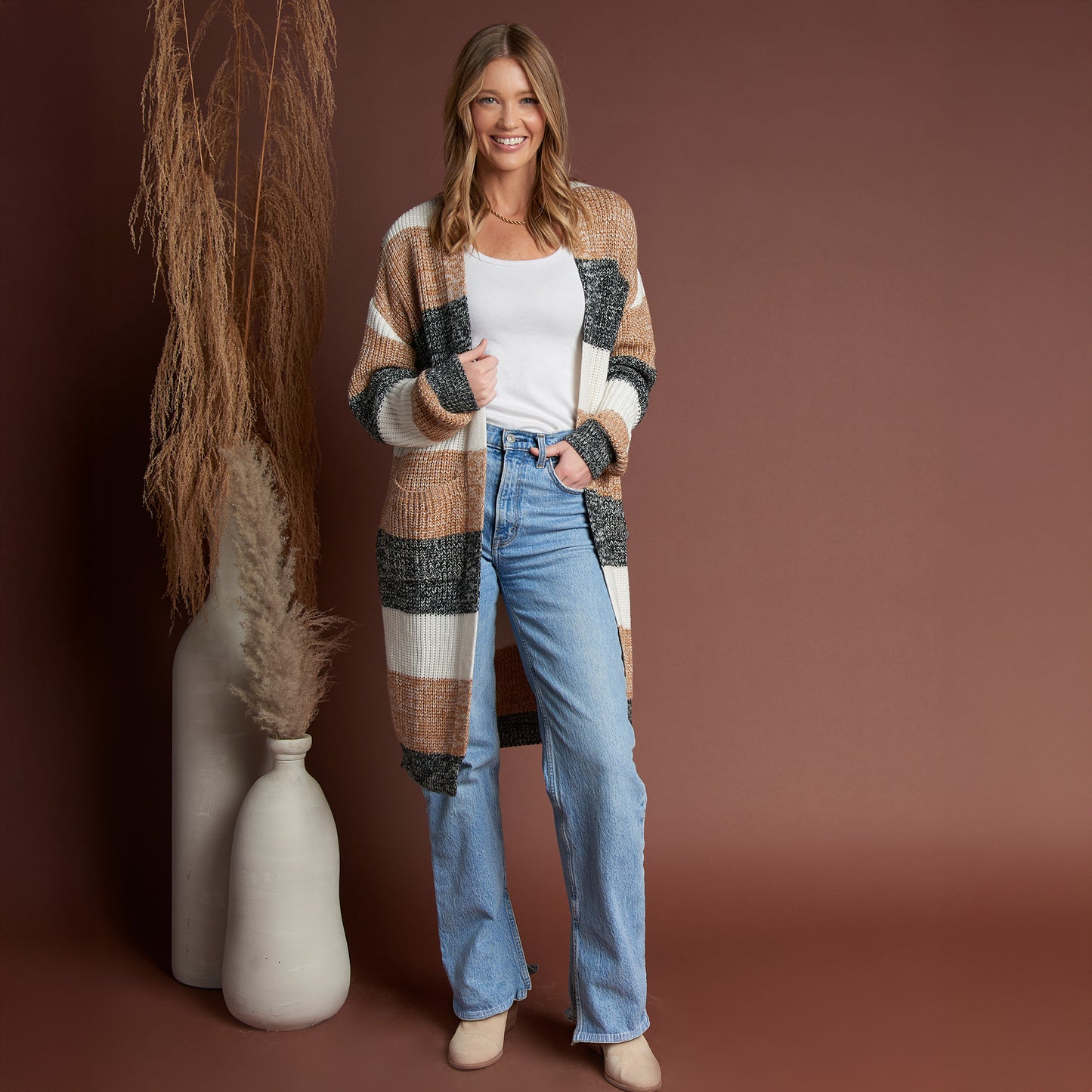 Greyson Color Block Cardigan