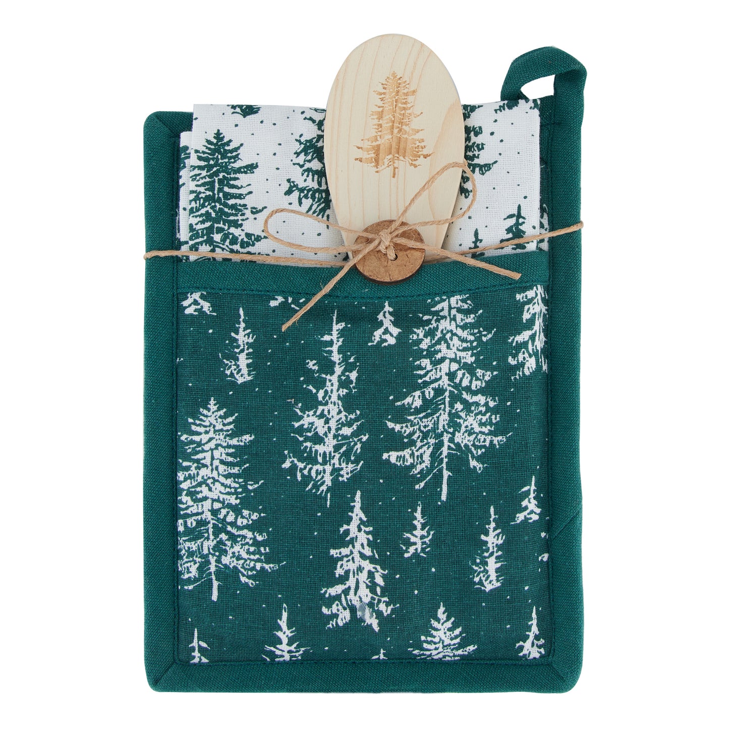 3 Piece Evergreen Trees Kitchen Set