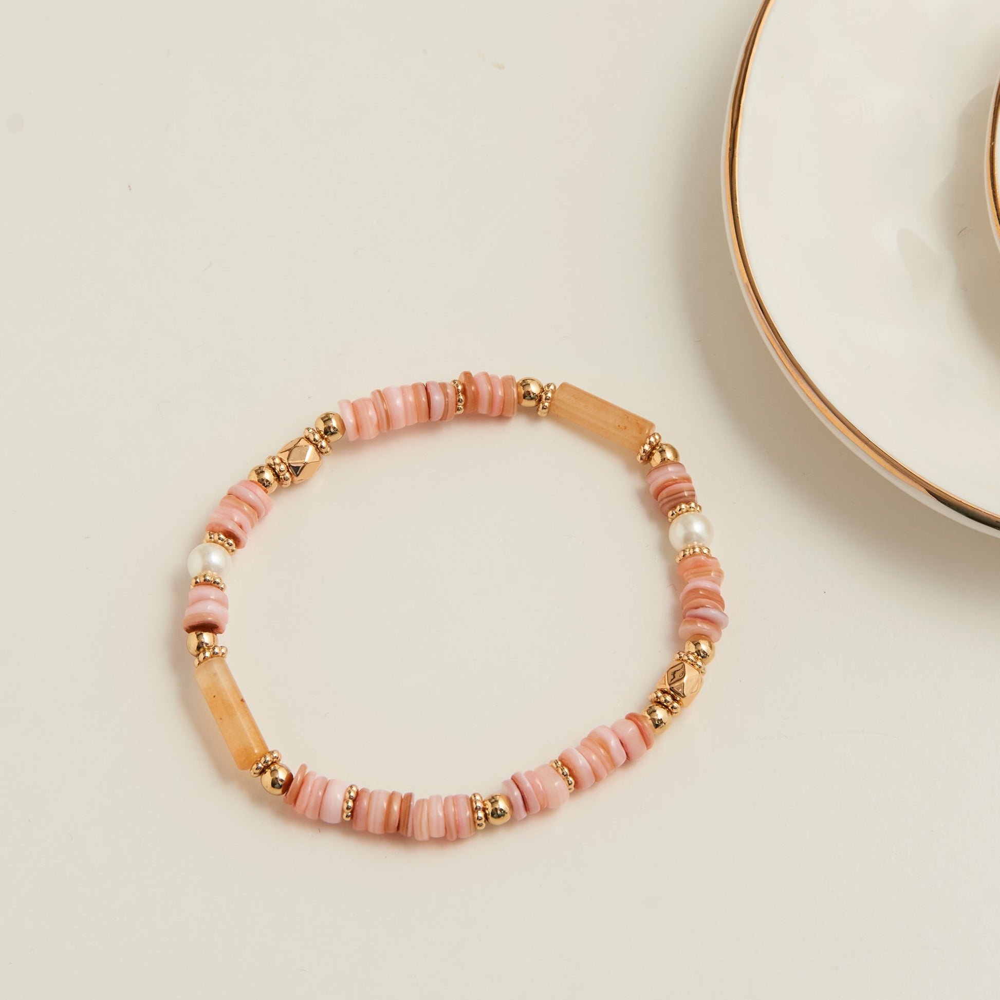 Carys Genuine Stone Stretch Bracelet