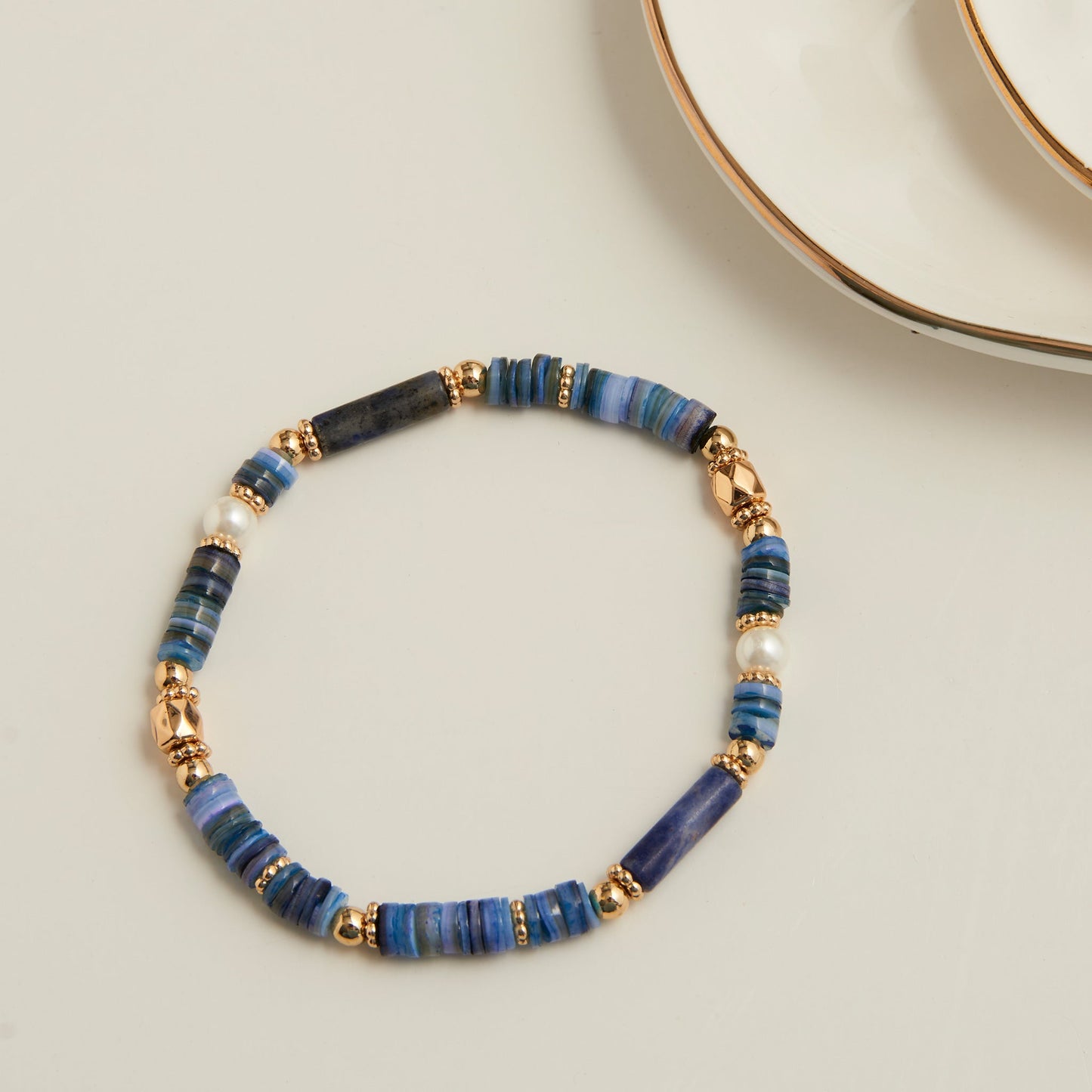 Carys Genuine Stone Stretch Bracelet