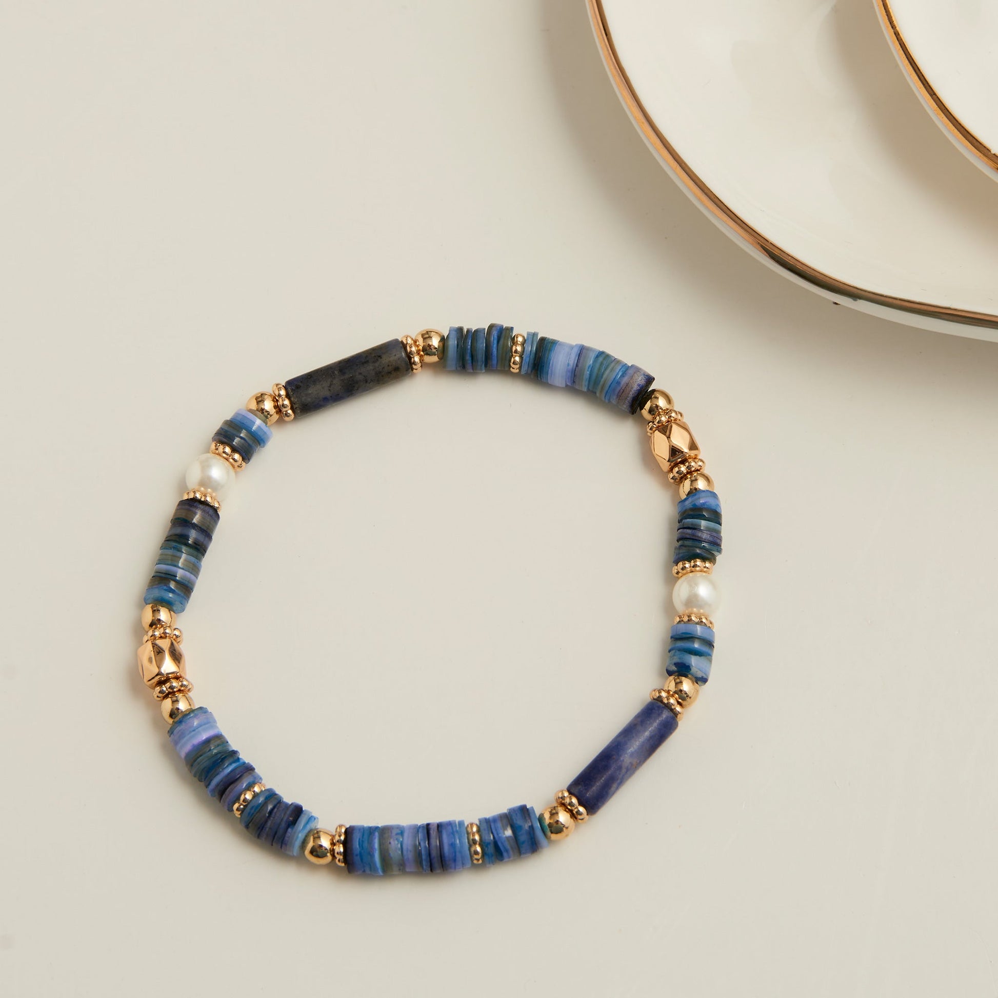 Carys Genuine Stone Stretch Bracelet