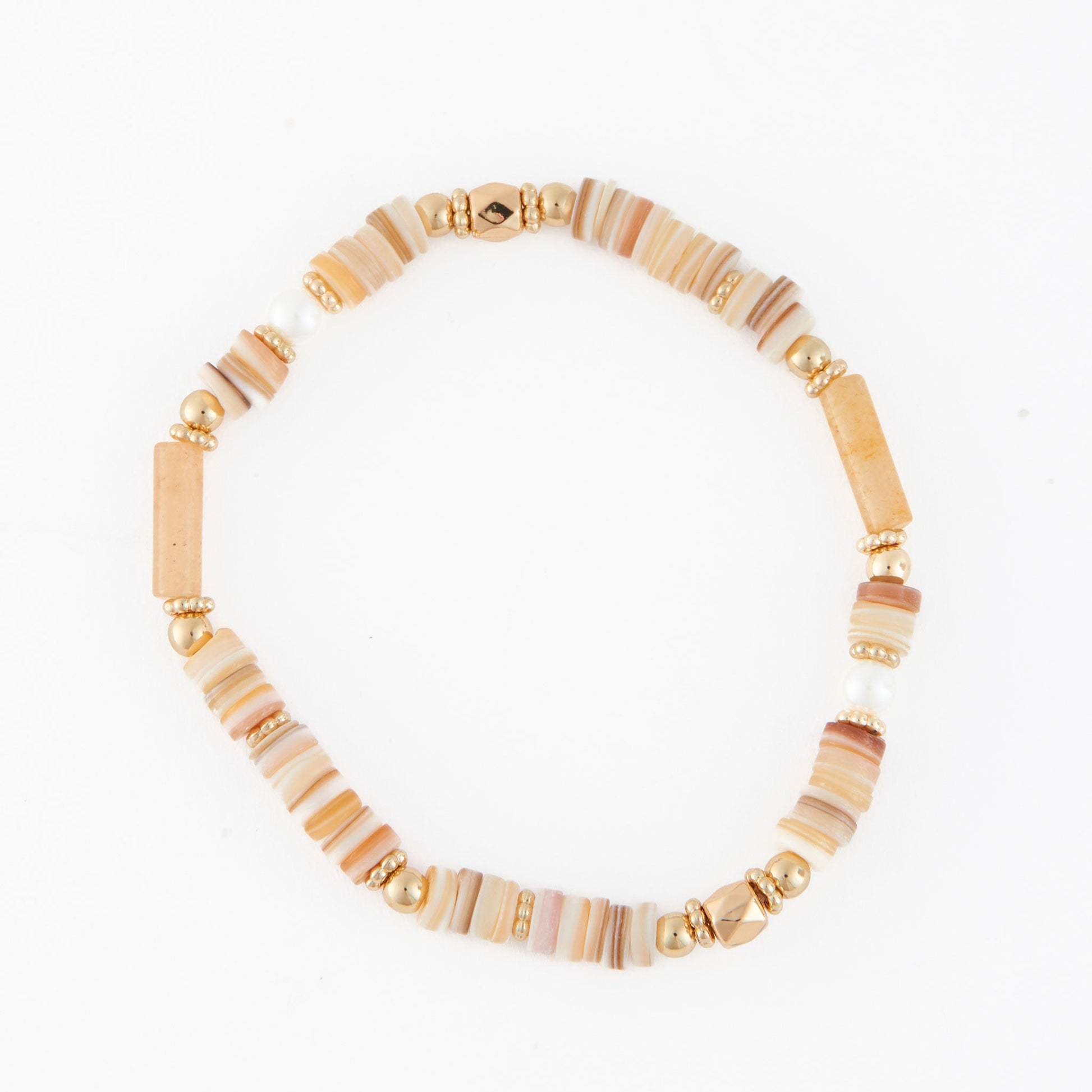 Carys Genuine Stone Stretch Bracelet