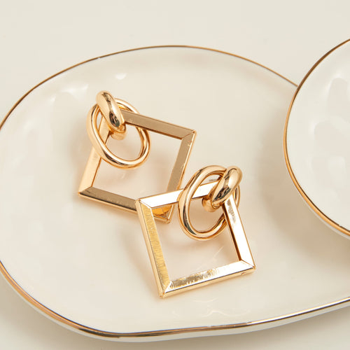 Amie Geometric Layered Earrings