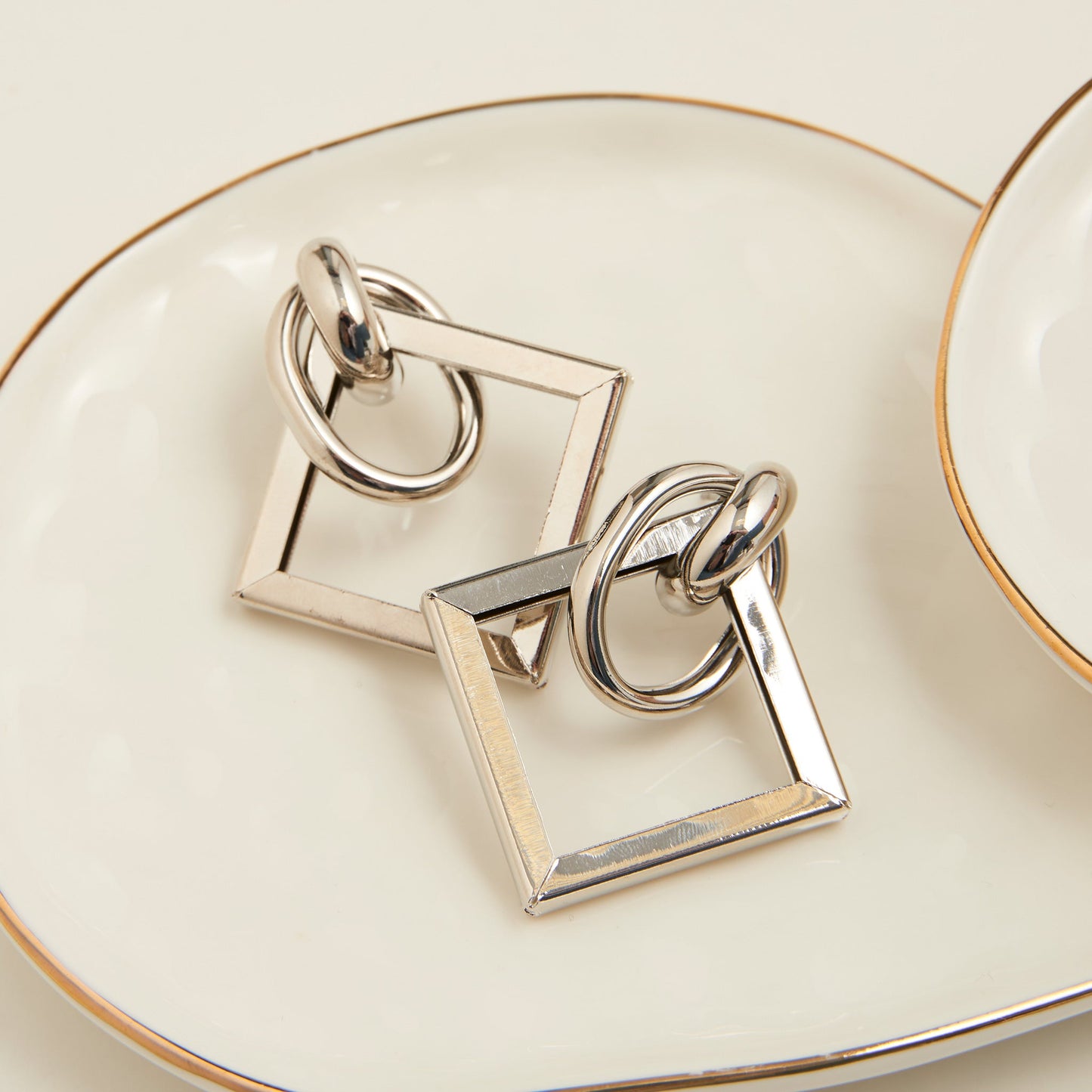 Amie Geometric Layered Earrings