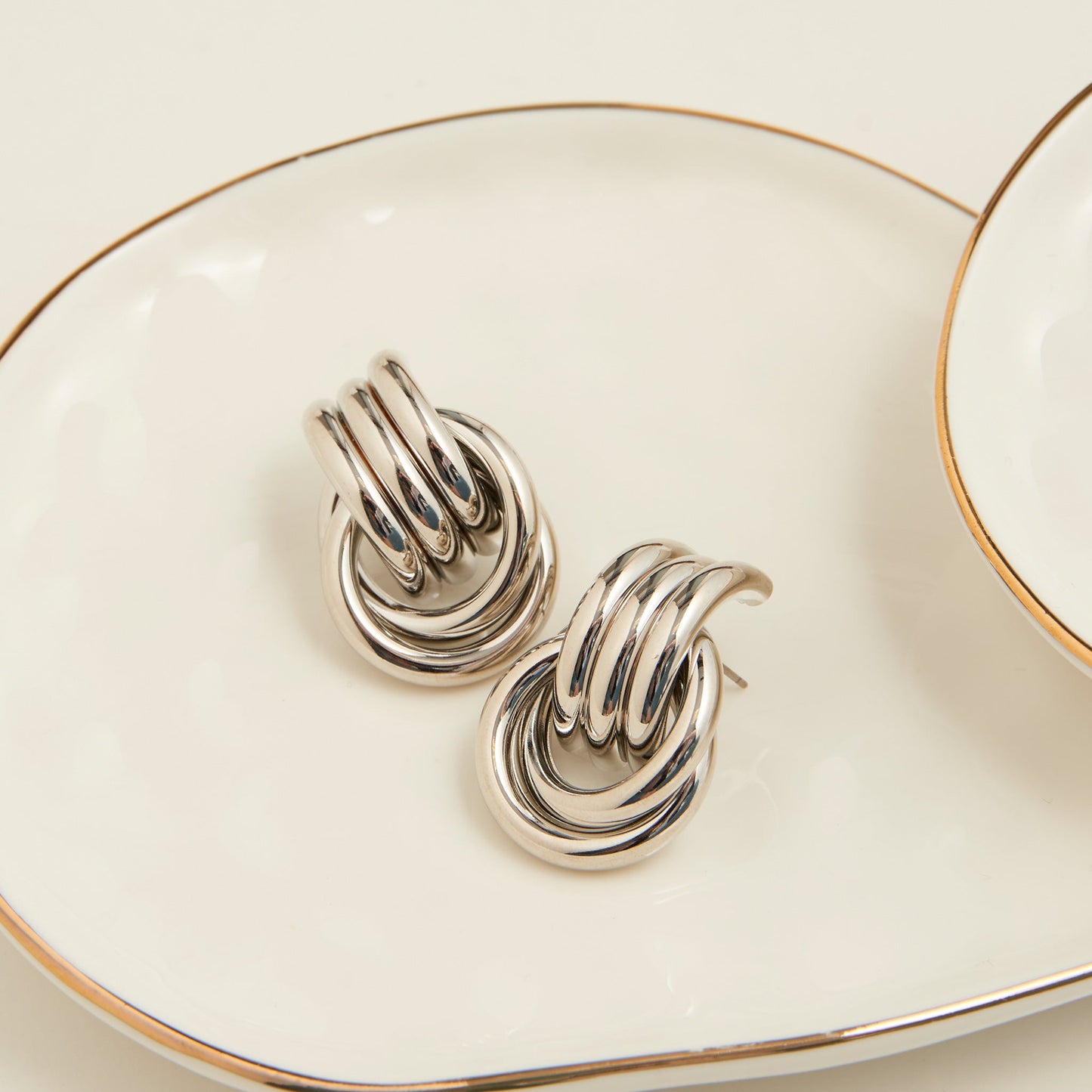 Solara Triple Knot Earrings