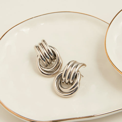 Solara Triple Knot Earrings